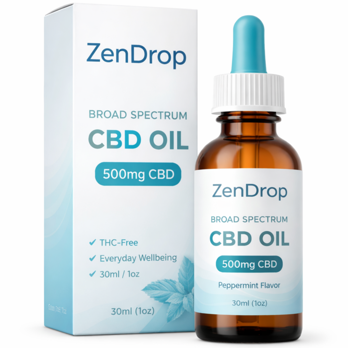 ZenDrop Broad Spectrum CBD Oil 500mg