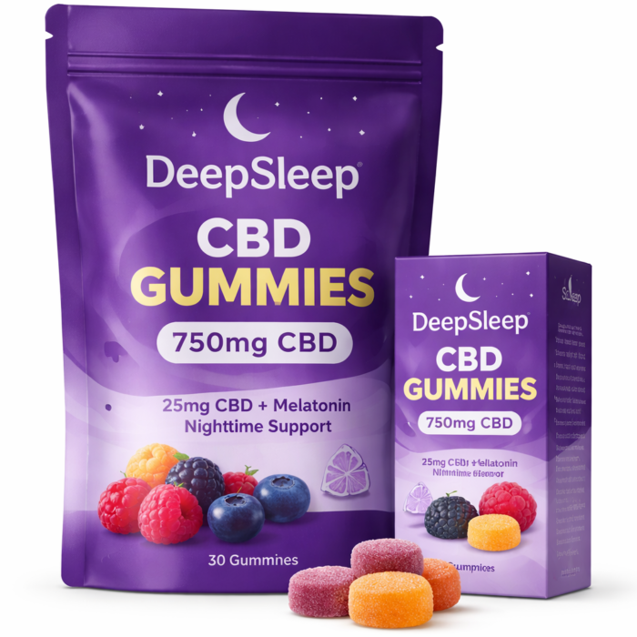 DeepSleep CBD Gummies 750mg (30ct)
