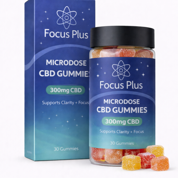 Focus Plus Microdose CBD Gummies 300mg (30ct)