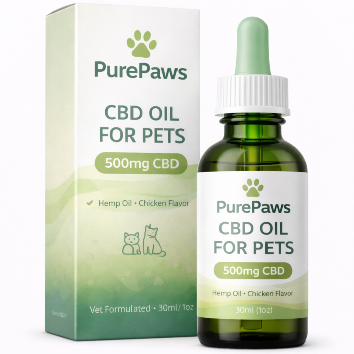 PurePaws CBD Pet Oil 500mg